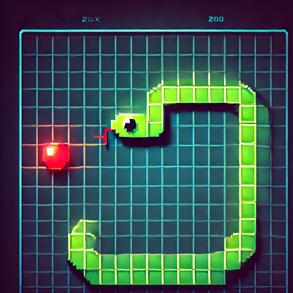 Jogo Snake - Jogo clássico de cobras, controle a cobra para comer as frutas